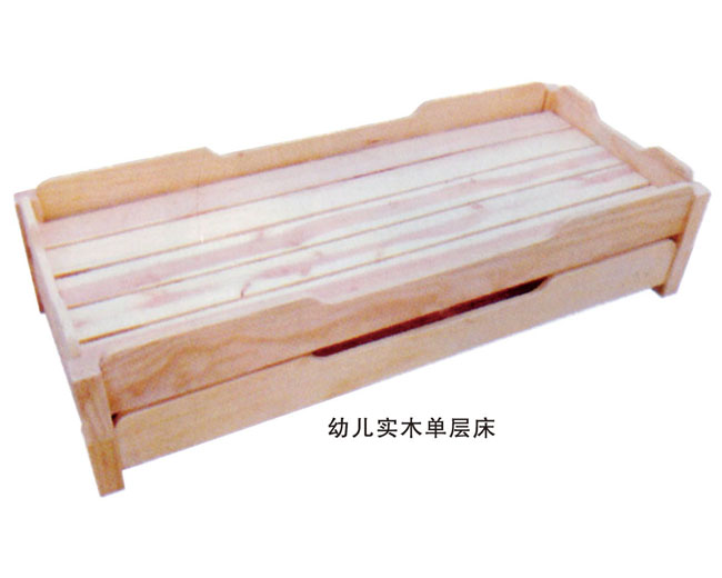 幼儿实木单层床