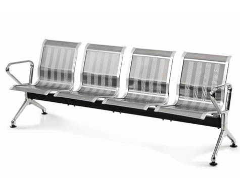 机场椅004 不锈钢座板 不锈钢扶手脚