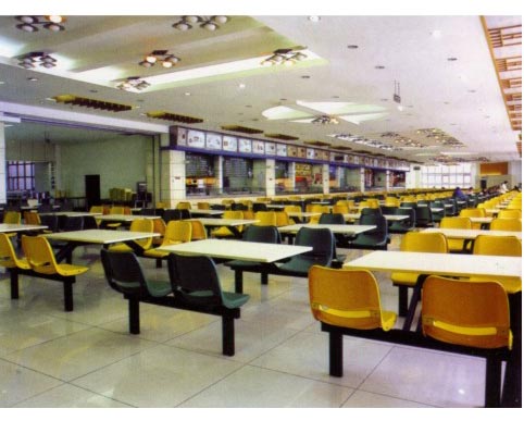 食堂餐桌椅实例