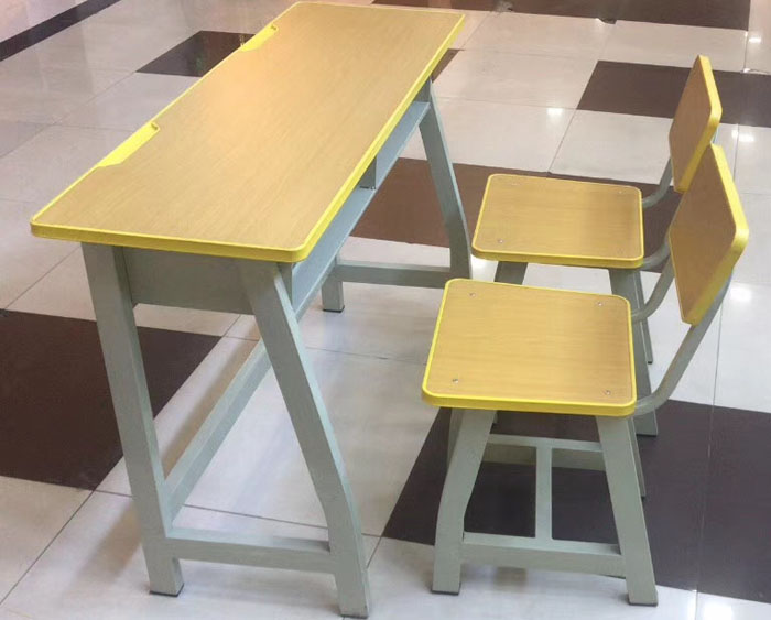 YM-661 双人注塑包边课桌椅