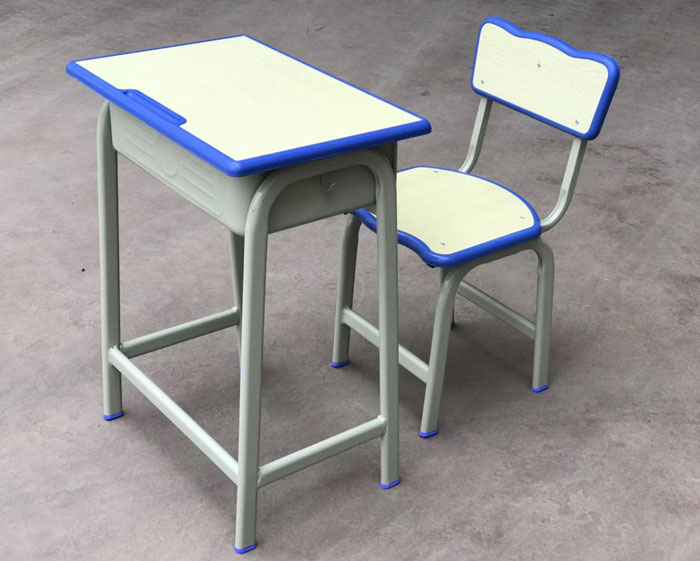 YM-658 单人注塑边课桌椅