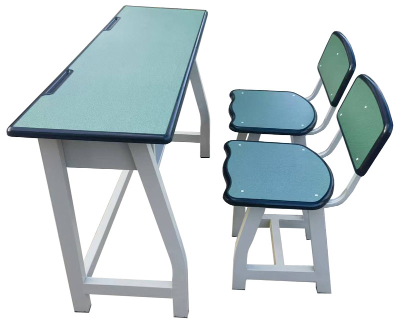双人注塑边课桌椅